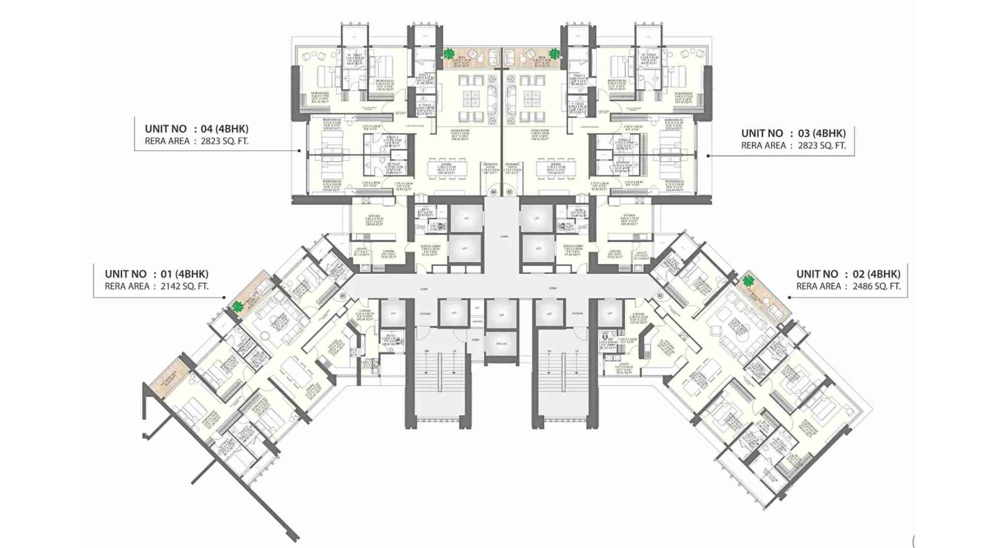 25-South-Floor-Plan-North-Tower-31st-34th-38th